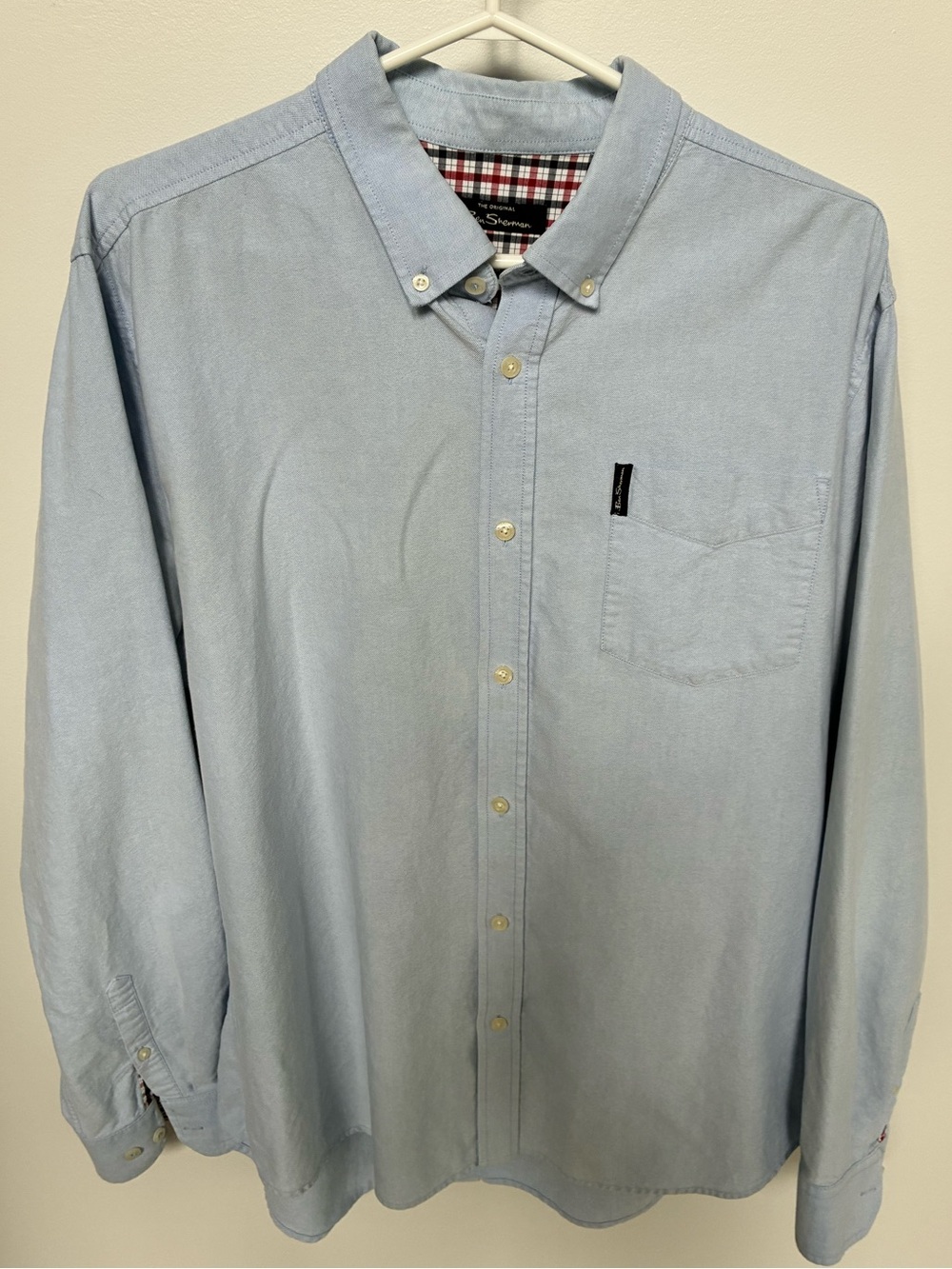Ben Sherman Light Blue Button-Down Oxford Shirt